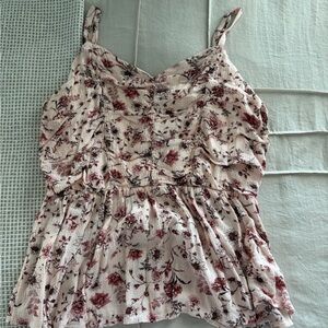 Maurices Pink Floral Camisole Top